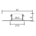 Perfil de aluminio Bird - 2 metros - Imagen 2