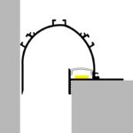 Perfil de aluminio Sunn Lacado Blanco - 2 metros - Imagen 3