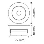 Foco Downlight Led Road 7W Ip54 - Imagen 2