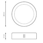 Panel de Superficie Serie Slim Circular 25W - Imagen 2