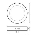 Panel de Superficie Serie Slim Circular 6W - Imagen 2