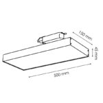 Foco Led Para Carril Promax Blanco 40W Monofásico - DSC - Imagen 2