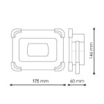 Foco proyector Solar LED portátil con batería Power Bank 30W - Imagen 2