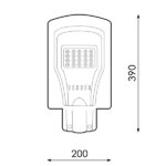Farola Solar LED para Alumbrado Público 20W con Sensor - DSC - Imagen 2
