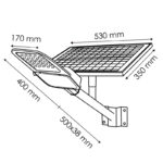 Farola Solar LED Minlight para Alumbrado Público 60W - DSC - Imagen 2