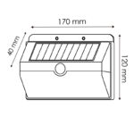 Aplique LED Solar Sun con Sensor Movimiento - Imagen 2
