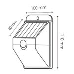Aplique LED Solar Moon con Sensor Movimiento - Imagen 2