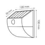 Aplique LED Solar Mus con Sensor Movimiento - DSC - Imagen 2