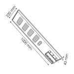 Farola Solar Led Light Pro Para Alumbrado Público 200W - DSC - Imagen 2