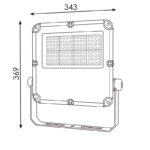 Foco proyector LED Slim Series 100W - Imagen 2