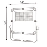 Foco proyector LED Slim Series 150W - Imagen 2
