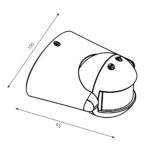 Detector de movimiento PIR 180º Superficie - Imagen 2