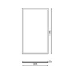 Panel LED Rectangular Serie Bure 120X60 cm 80W No Flicker - Imagen 2