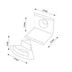 Pack 2 Tapones y 2 grapas para Perfil LM3713 - Imagen 2