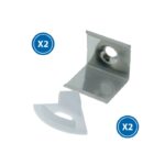 Pack 2 Tapones y 2 grapas para Perfil LM3713