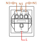 Interruptor Simple Triple - CC - Imagen 2