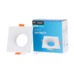 Aro Fijo Cuadrado Blanco Serie Infinity Para Gu10/mr16 - Imagen 3