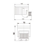 Detector de movimiento PIR 180º Superficie Clain - Imagen 2