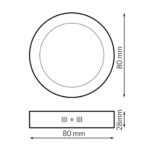 Panel de Superficie Serie Slim Circular 5W - Imagen 2