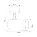 Aplique de Techo GU10 Orientable Country 1 Foco - DSC - Imagen 2