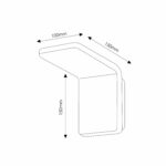 Aplique de pared LED Double White 10W - Imagen 2