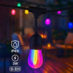 Guirnalda Led Solar de 10 bombillas 7,5M Exterior IP65 RGB - Imagen 7