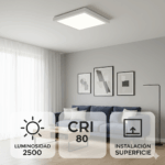 Panel de Superficie Serie Slim Cuadrado 25W - Imagen 6