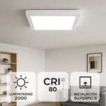 Panel de Superficie Serie Slim Cuadrado 20W - Imagen 6