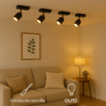 Lámpara de Techo Serie Gold 1 Focos GU10 - Imagen 6