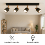Lámpara de Techo Serie Gold 4 Focos GU10 - Imagen 6