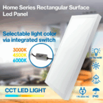 Panel Led de superficie Rectangular Serie Home 120X30 Cm 40W - Imagen 4