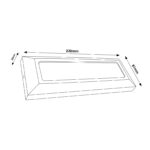 Baliza de Superficie Led Wall Long Negro 5W IP54 - Imagen 2