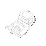Pack de 2 tapas y 2 grampas para perfil  LM3711 - Imagen 2