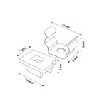 Pack 2 Tapones y 2 grapas para Perfil LM3733 - Imagen 2