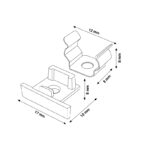 Pack 2 Tapones y 2 grapas para Perfil LM3745 - Imagen 2