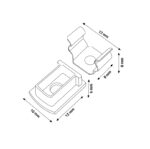 Pack 2 Tapones y 2 grapas para Perfil LM3747 - Imagen 2