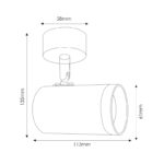 Aplique de Techo GU10 Orientable City 1 Foco - DSC - Imagen 2