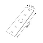 Unión Recta para Carril Magnético Serie 16mm - Imagen 2