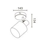Lámpara de Techo Serie Camp 1 Focos E14 - Imagen 2