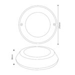 Marco de Superficie Blanco para bombilla PAR56 Serie Next para Piscina - Imagen 2