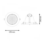 Foco Downlight LED orientable Black Track 35W - Imagen 2