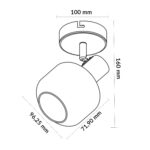 Lámpara de Techo Serie Glass 1 Focos E14 - Imagen 2