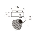 Lámpara de Techo Serie Maya 1 Focos E14 - Imagen 2