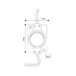 Cadena de 20 Módulos de 1 LED SMD Samsung 12V DC 2W - Imagen 2