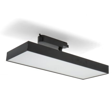 Foco Led Para Carril Promax Negro 40W Monofásico - DSC