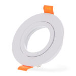 Aro basculante redondo blanco Serie Luxury  para GU10/MR16