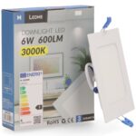 Panel LED Cuadrado Serie Slim 6W - Imagen 3