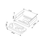 Pack 2 Tapones y 2 grapas para Perfil LM3753 - Imagen 2