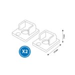 Pack 2 Tapones para Perfil LM3859 - Imagen 2