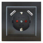 Enchufe Empotrable Tipo F Schuko Con Doble USB - EP - Imagen 4